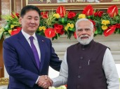 ​​​​​​​Mongolian President meets PM Modi:Agreement reached on oil refinery worth Rs 15 thousand crores; India to send holy Buddhist relics to Mongolia