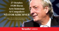 Lunes 27 de octubre Acto homenaje a Néstor Kirchner en Río Gallegos