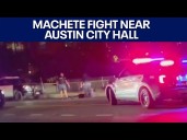 Machete fight near Austin City Hall; 2 injured
