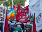 ‘Show Israel the red card’: Protesters urge boycott of Israel at World Cup