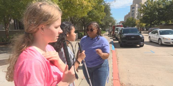 Visually impaired students gain independence through training