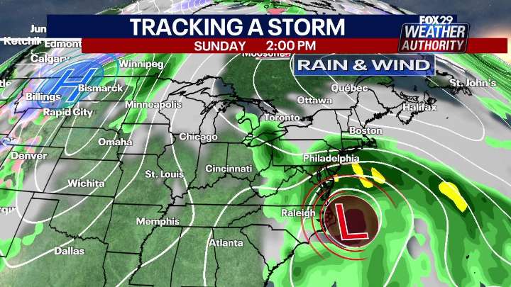 Philadelphia weather: Nor'easter to heavy rain, strong winds this weekend