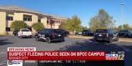 Suspect fleeing police seen on BPCC campus