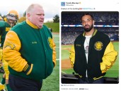 Drake wore Rob Ford tribute jacket to Jays-Dodgers World Series opener