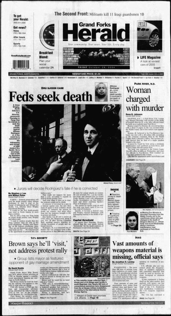 Today in History: October 29, 2004 - Sugar beet farmers back candidates