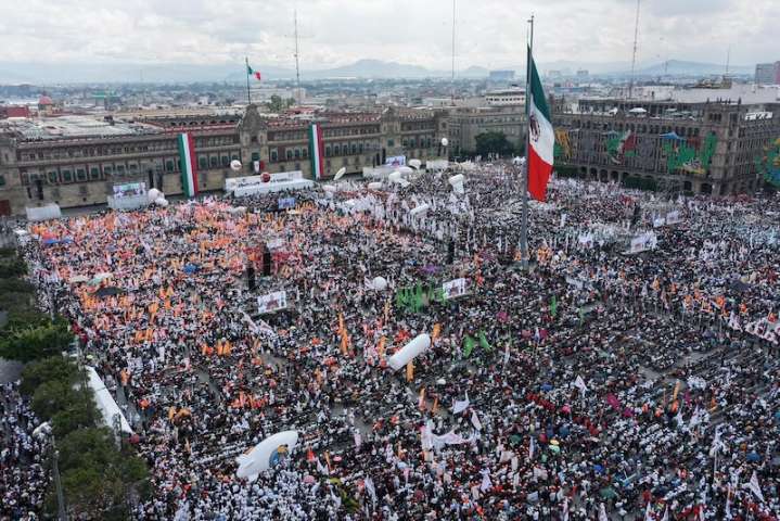 Claudia Sheinbaum celebra un año de Gobierno en el Zócalo