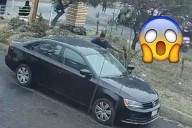 Robo fallido en Ecatepec... ¡Por la inexperiencia del ladrón al volante!