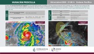 Huracán Priscilla provocará lluvias muy fuertes e intenso oleaje en Colima