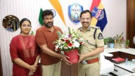 Chiranjeevi Meets Hyderabad CP Sajjanar