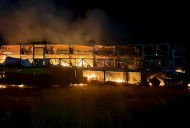 Over 20 killed as Bengaluru-bound bus catches fire after collision near Kurnool