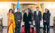 Presidenta Castro recibe las cartas credenciales de siete nuevos embajadores