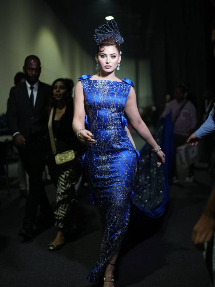 Urvashi Rautela Walks Like Midnight Royalty