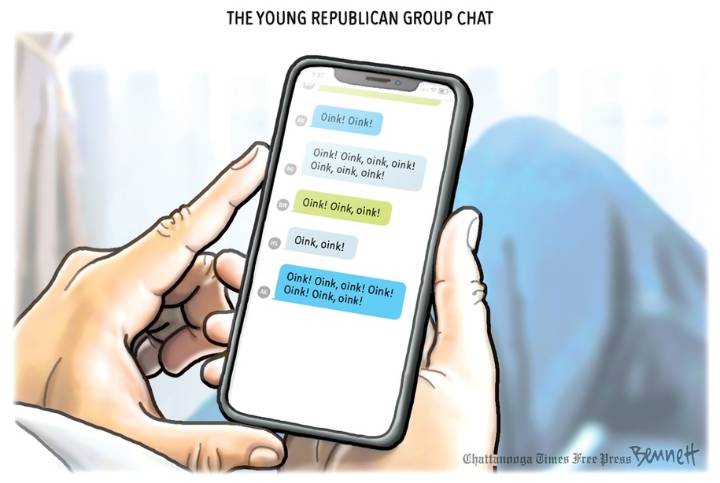 Cartoon: The Young Republican group chat