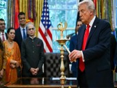 “Deeply honoured”: India’s Amb to US joins Trump for Diwali