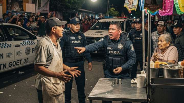 Escándalo en Tonalá: Policías municipales se niegan a pagar tacos en fiestas patronales y causan trifulca