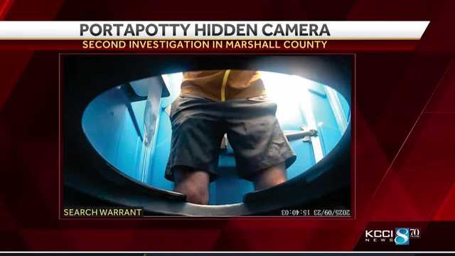 Police: Man hid camera inside porta-potty toilet at Iowa event