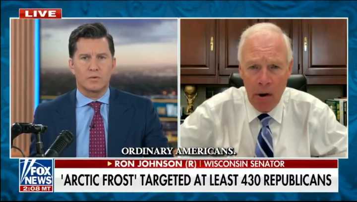 Ron Johnson Finds It Outrageous That The FBI Investigates Crime