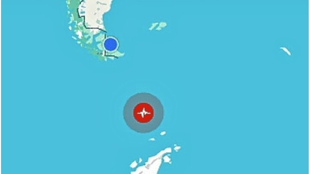 Fuerte sismo de magnitud 7,8 en el Atlántico Sur: se registró a 720 kilómetros de Ushuaia