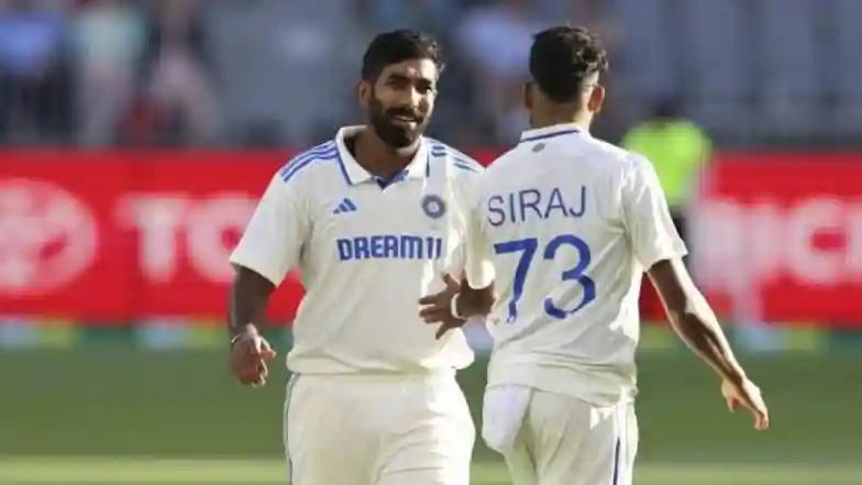 Cricket ‘Bayki Sab Fake Hain, Thik Hain?’ Jasprit Bumrah Takes Friendly Dig at Mohammed Siraj Over His Viral Meme After IND vs WI 1st Test 2025