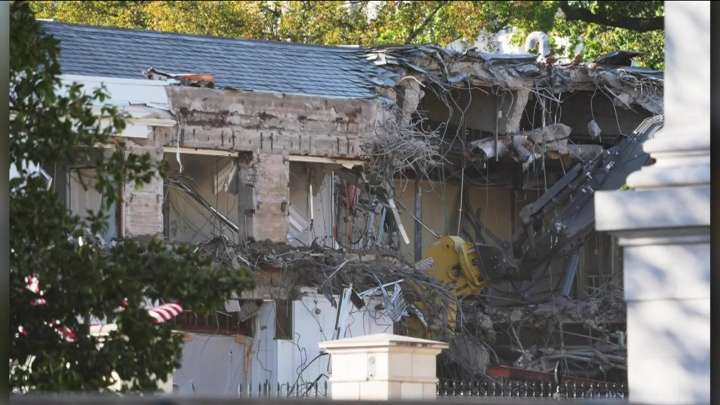 The White House starts demolishing part of the East Wing to build Trump’s ballroom