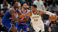 Giannis Antetokounmpo brushes off Knicks trade rumors after leading Bucks past New York
