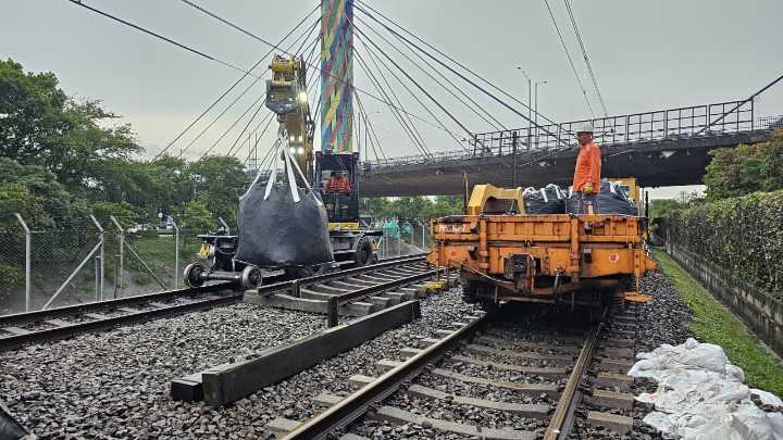 ¡Trabajo 24/7! Metro de Medellín acelera la estabilización del terreno para restablecer la Línea A