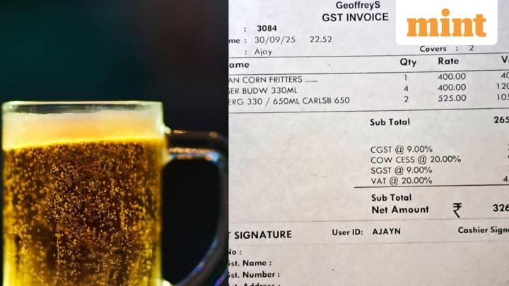 Rajasthan bar bill with 20% cow cess on liquor goes viral: What it means & more
