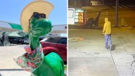 Video shows man stealing beloved Brentwood Sinclair gas station dinosaur