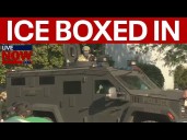 Chicago Protests: ICE boxed in by 10 cars, Noem deploys more troops, 1 shot