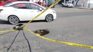 ¡Otra vez! Se abre otro socavón en la Avenida 12 de Octubre, Celaya