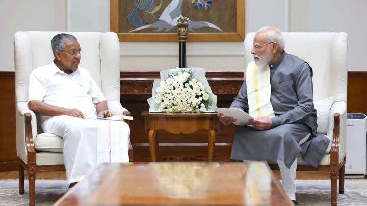 Pinarayi Vijayan meets PM Modi; Urges approval for AIIMS, increase aid for Wayanad