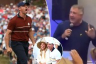 Video emerges of PGA president rapping Eminem at Ryder Cup hotel as chaos swirled around event