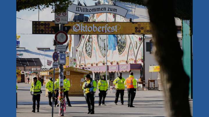 Police say Oktoberfest reopens after a security sweep due to a bomb threat