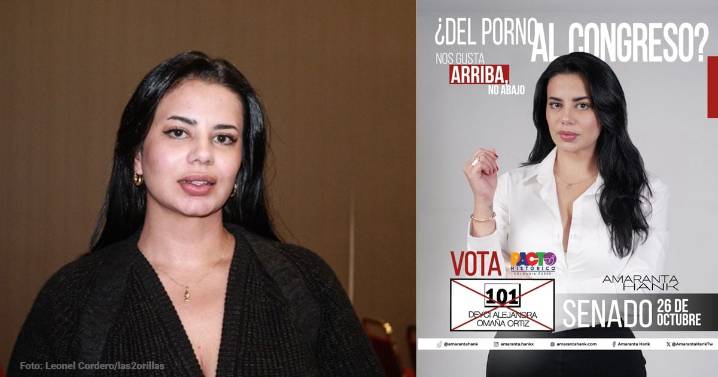 Ella es Amaranta Hank, la exactriz porno que va camino al Senado tras la consulta del Pacto