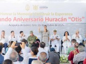 Evelyn Salgado conmemora segundo aniversario del huracán Otis con llamado a la resiliencia