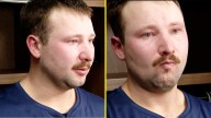 Distraught Cal Raleigh fights back tears in emotional interview as Mariners 'fail' in World Series bid