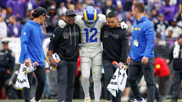 Rams' Puka Nacua limited by ankle injury; Week 7 status TBD