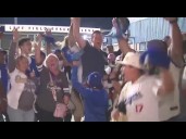 Fans celebrate Dodgers advancing to NLDS