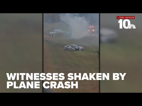 Witnesses shaken by plane crash on Interstate 195