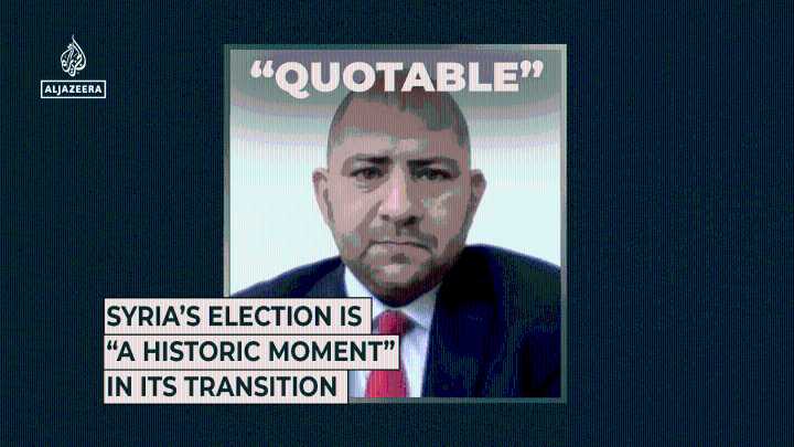 Syria’s election is “a historic moment” in its transition