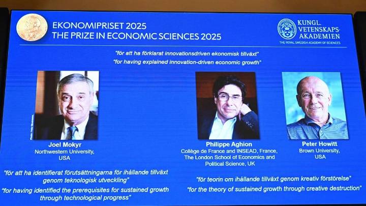 Nobel de Economía reconoce trabajos sobre el impacto de la tecnología y la innovación