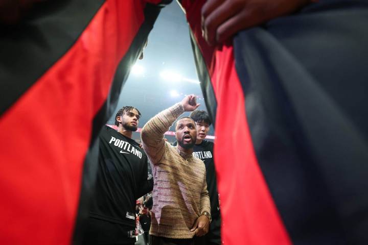 Prospective Blazers owners Tom Dundon, Sheel Tyle attend team's opener
