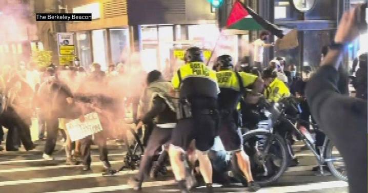 13 arrested, 4 police officers injured during pro-Palestinian protest in Boston