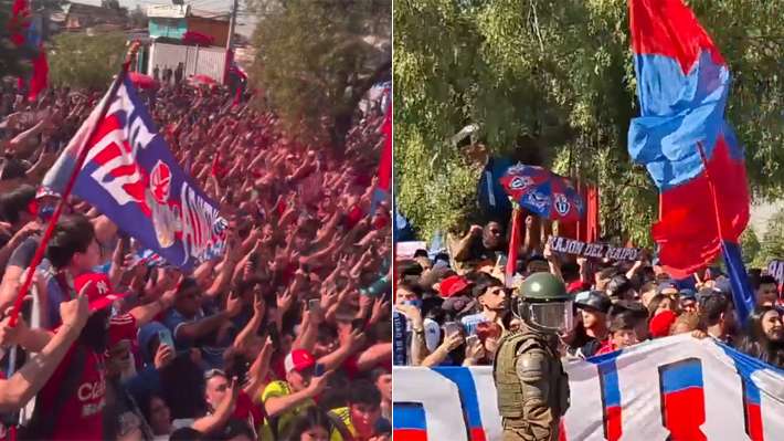 Multitudinaria despedida a la U antes del viaje para choque con Lanús... Mira imágenes y el operativo en Argentina para evadir Avellaneda