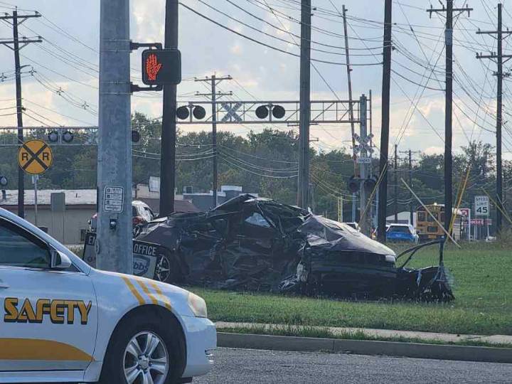 Vehicle flipped in crash on South Green Street in Henderson