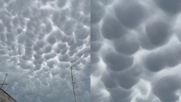 Captaron nubes “mammatus” en Cuauhtémoc📷