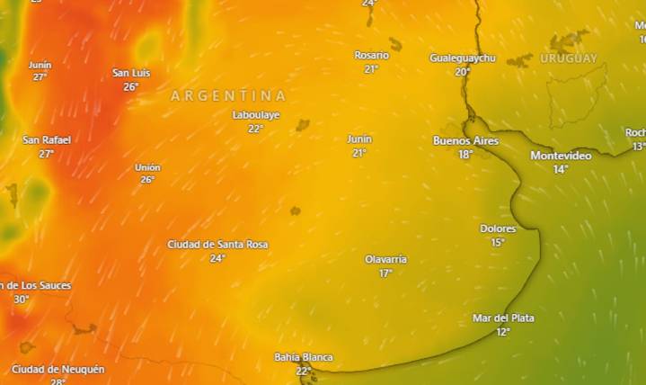 ¿Llueve el finde? Fuerte cambio de la temperatura en Buenos Aires: qué dice el último pronóstico del SMN