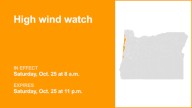 High wind watch for Tillamook County Coast and Central Coast of Oregon for Saturday