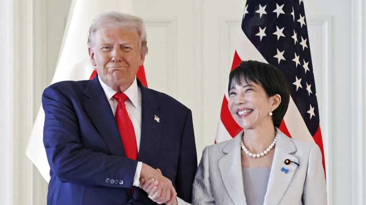 Trump praises Japan's new prime minister, saying the U.S. is an 'ally at the strongest level'