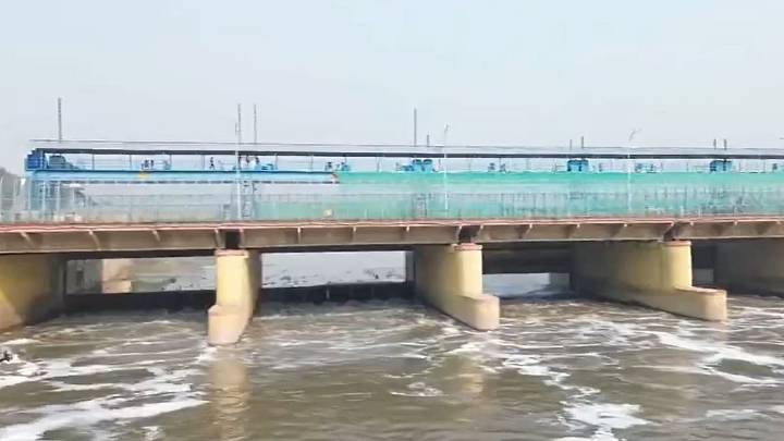Video: Days After Delhi CM Rekha Gupta’s Clean-Yamuna Promise, Toxic Foam Seen Floating On River At Kalindi Kunj